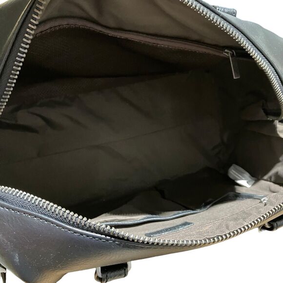 Matt And Nat Vegan Black Leather Boston Bag Travel Satchel Doctor Handbag - Picture 9 of 15